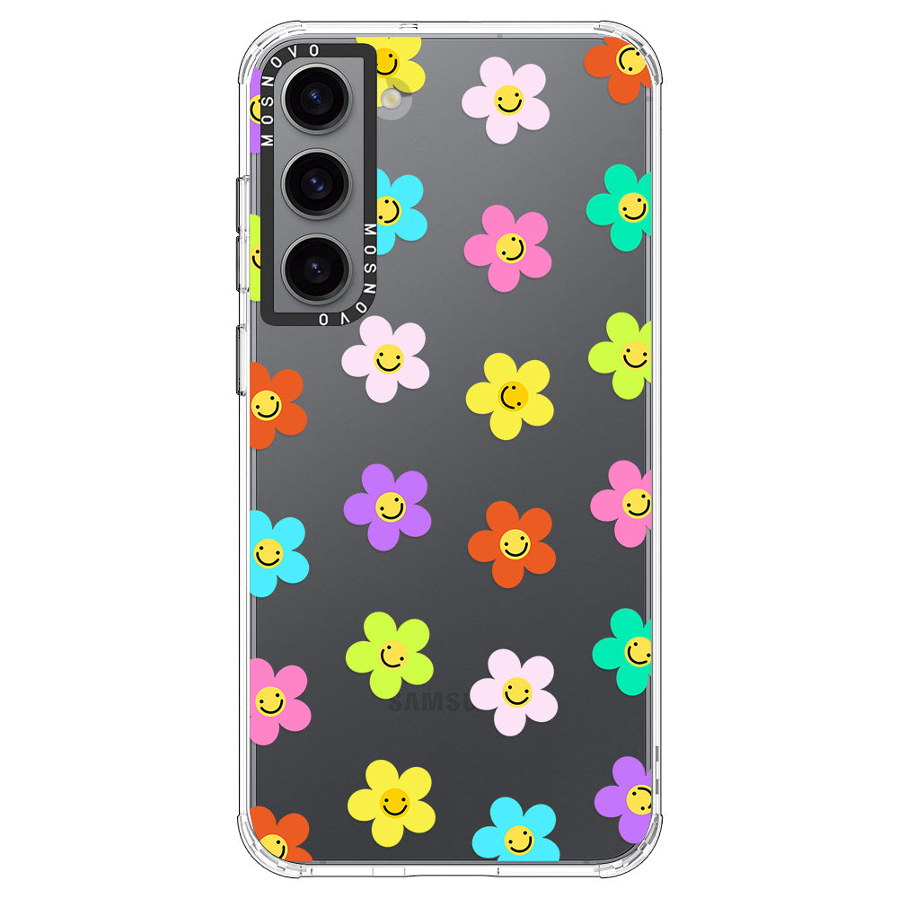 Smile Floral Phone Case - Samsung Galaxy S23 Plus Case