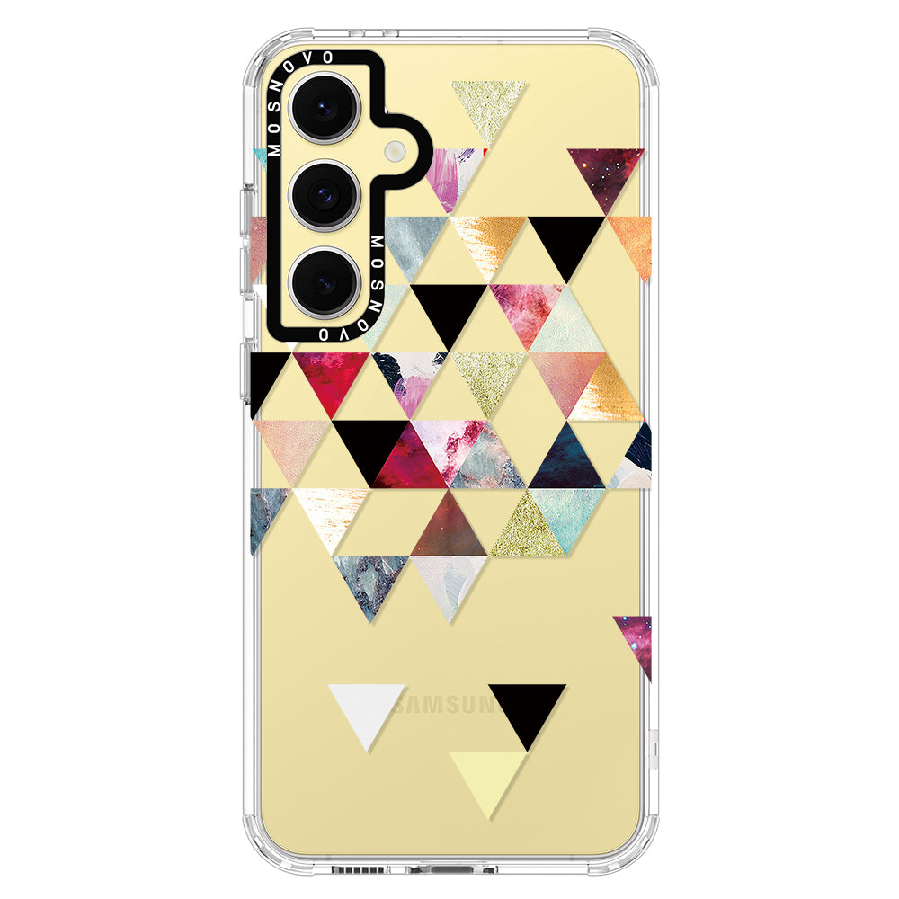 Triangles Stone Marble Phone Case - Samsung Galaxy S24 FE Case - MOSNOVO