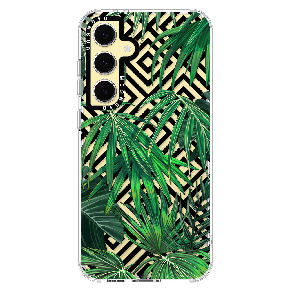 Areca Palm Pattern Phone Case - Samsung Galaxy S24 FE Case - MOSNOVO