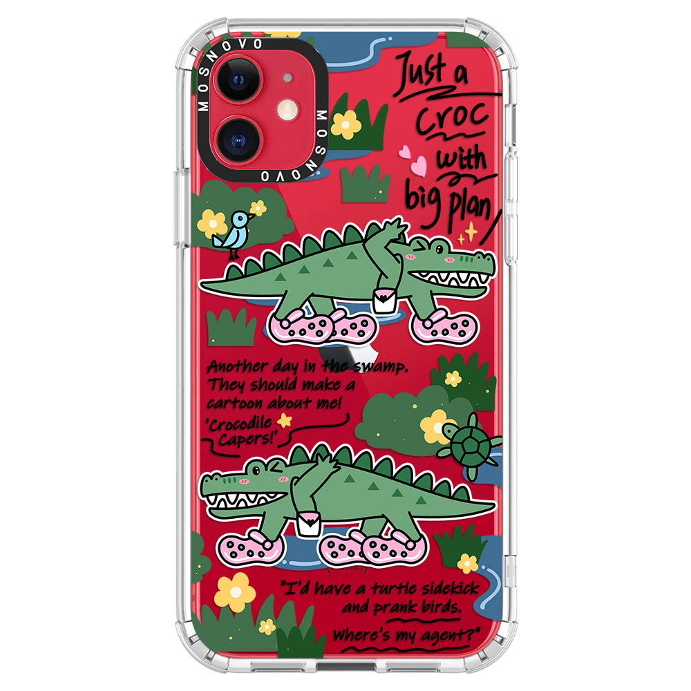 Croc with Big Plan Phone Case - iPhone 11 Case