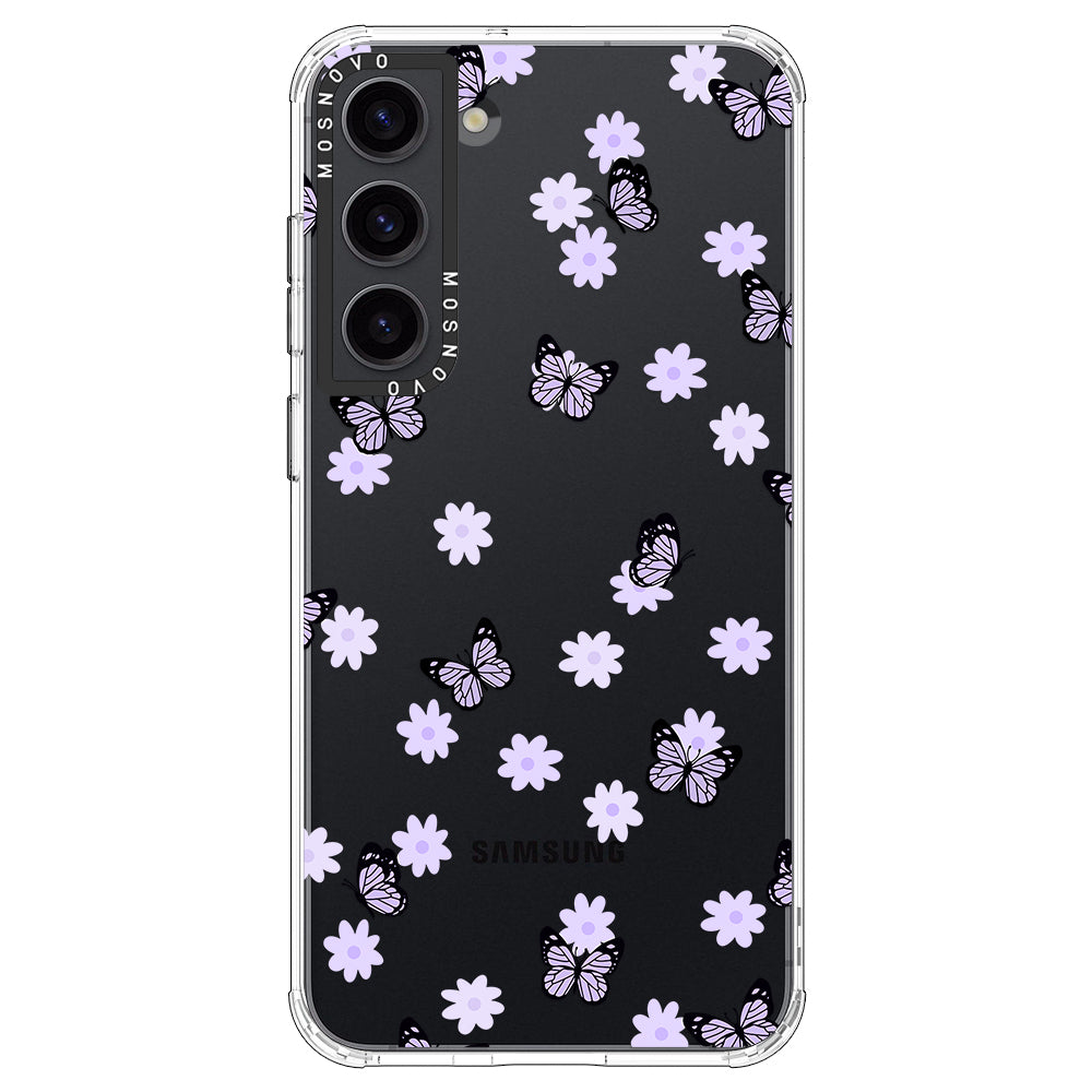 Lilac Butterfly Phone Case - Samsung Galaxy S23 Case