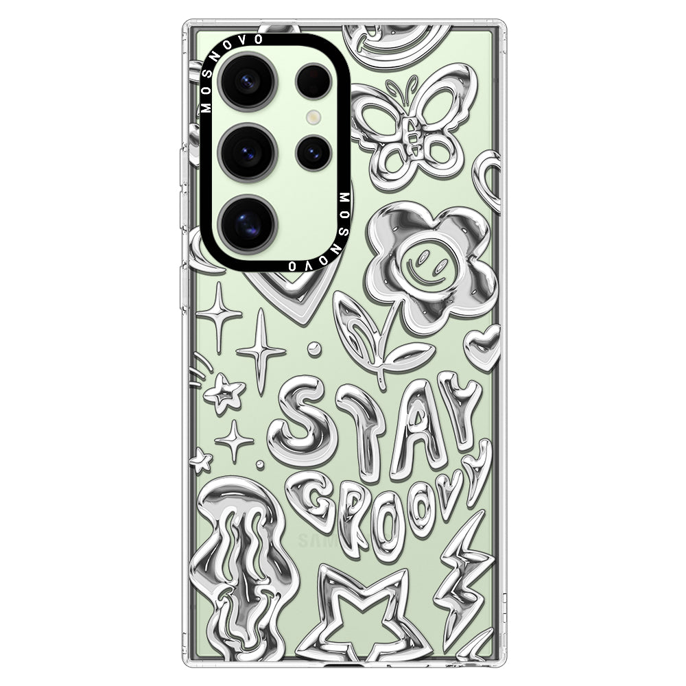 Silver Chrome Art (Flat Print) Phone Case - Samsung Galaxy S24 Ultra Case