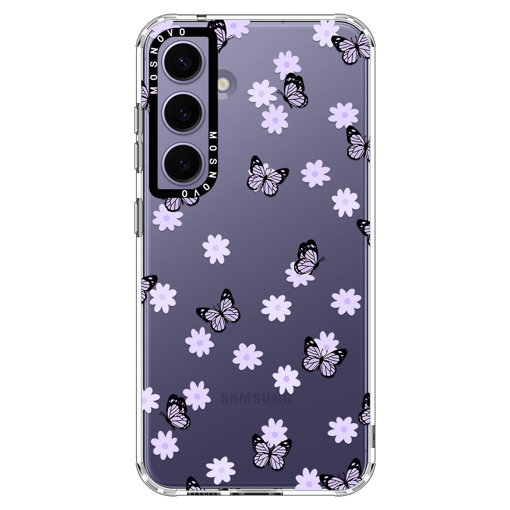 Lilac Butterfly Phone Case - Samsung Galaxy S24 Case