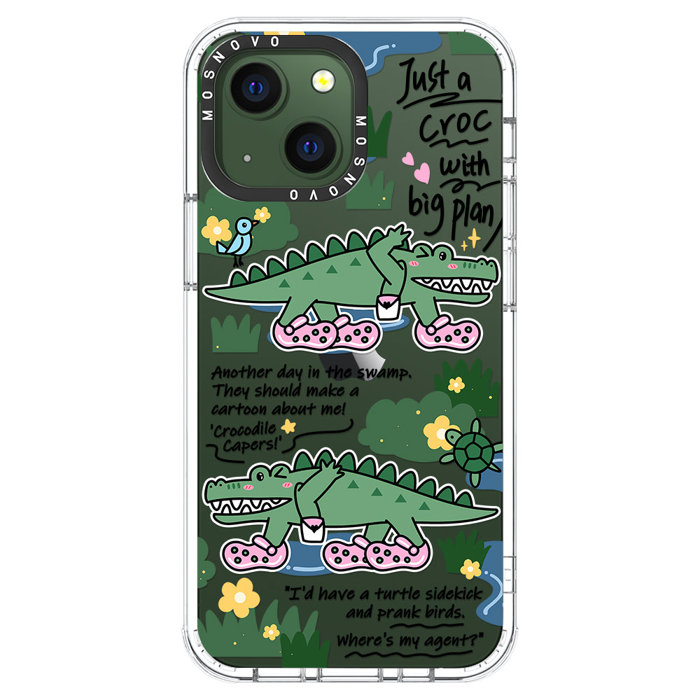 Croc with Big Plan Phone Case - iPhone 13 Mini Case