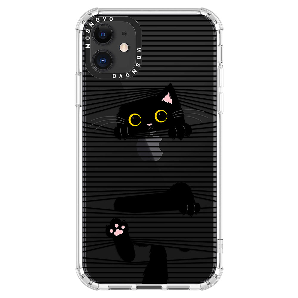 Hidden Black Cat Phone Case - iPhone 11 Case