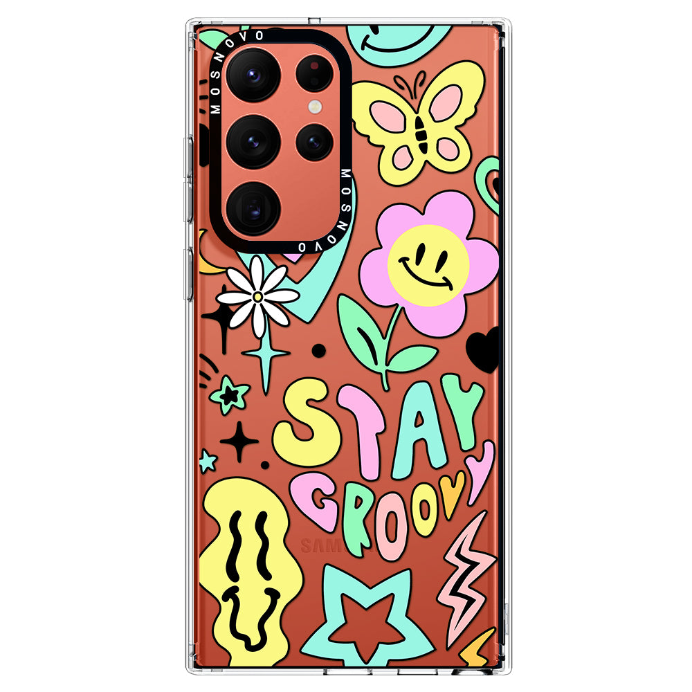 Stay Groovy Phone Case - Samsung Galaxy S22 Ultra Case