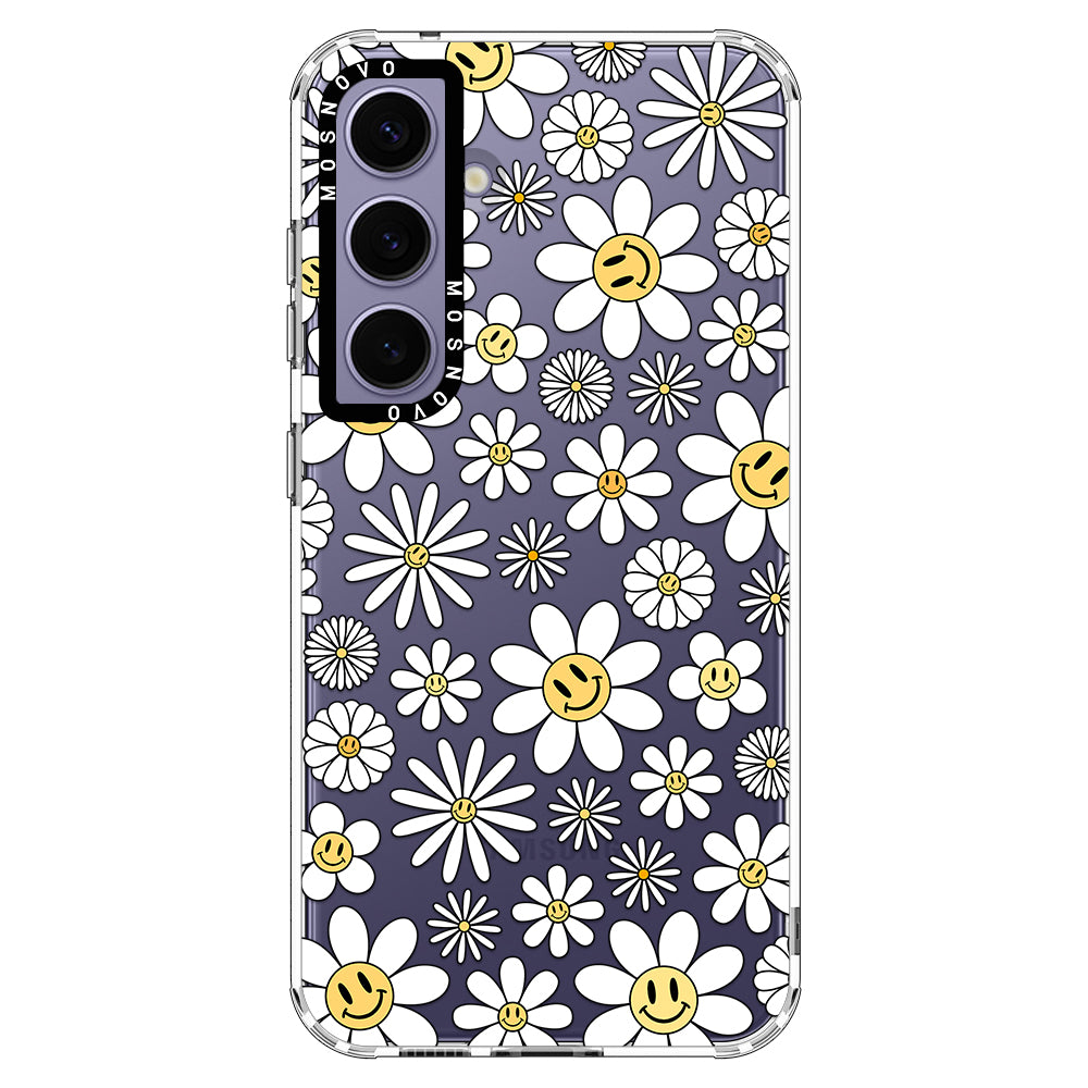 Happy Daisy Blooms Phone Case - Samsung Galaxy S24 Plus Case