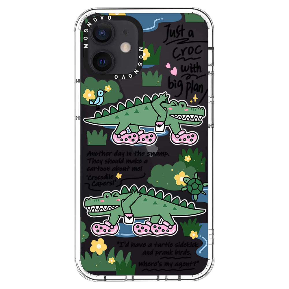 Croc with Big Plan Phone Case - iPhone 12 Case