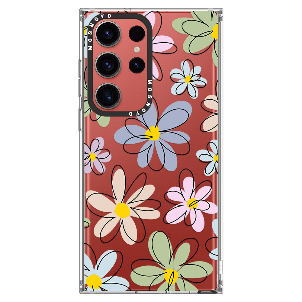 Linear Blooms Phone Case - Samsung Galaxy S23 Ultra Case