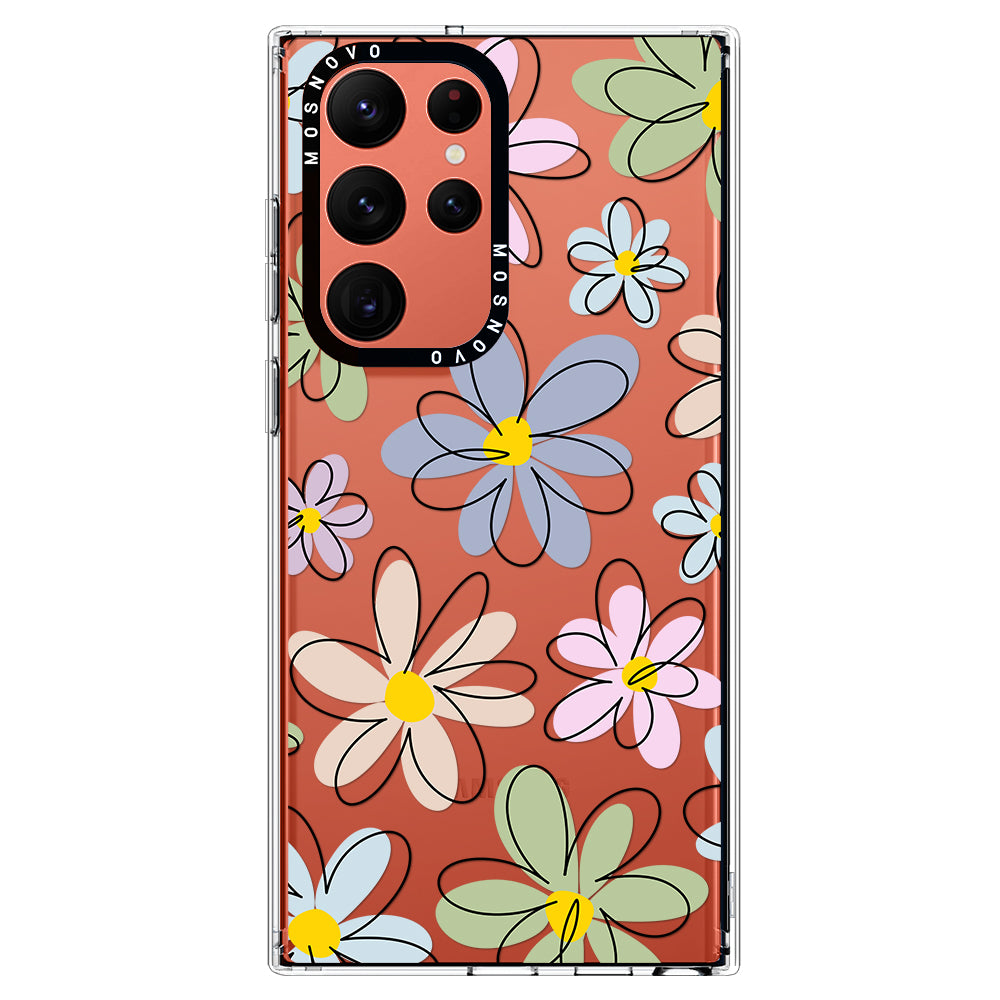 Linear Blooms Phone Case - Samsung Galaxy S22 Ultra Case