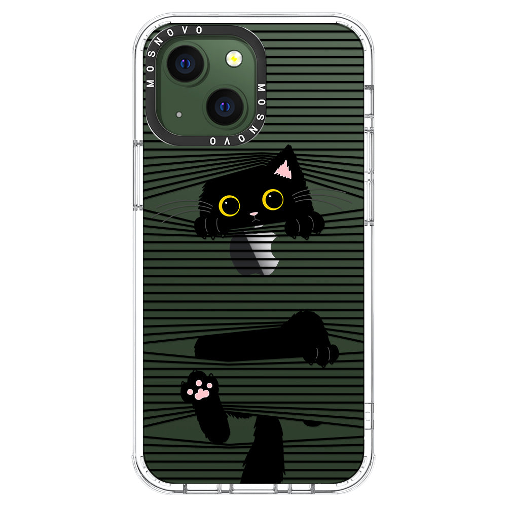 Hidden Black Cat Phone Case - iPhone 13 Case