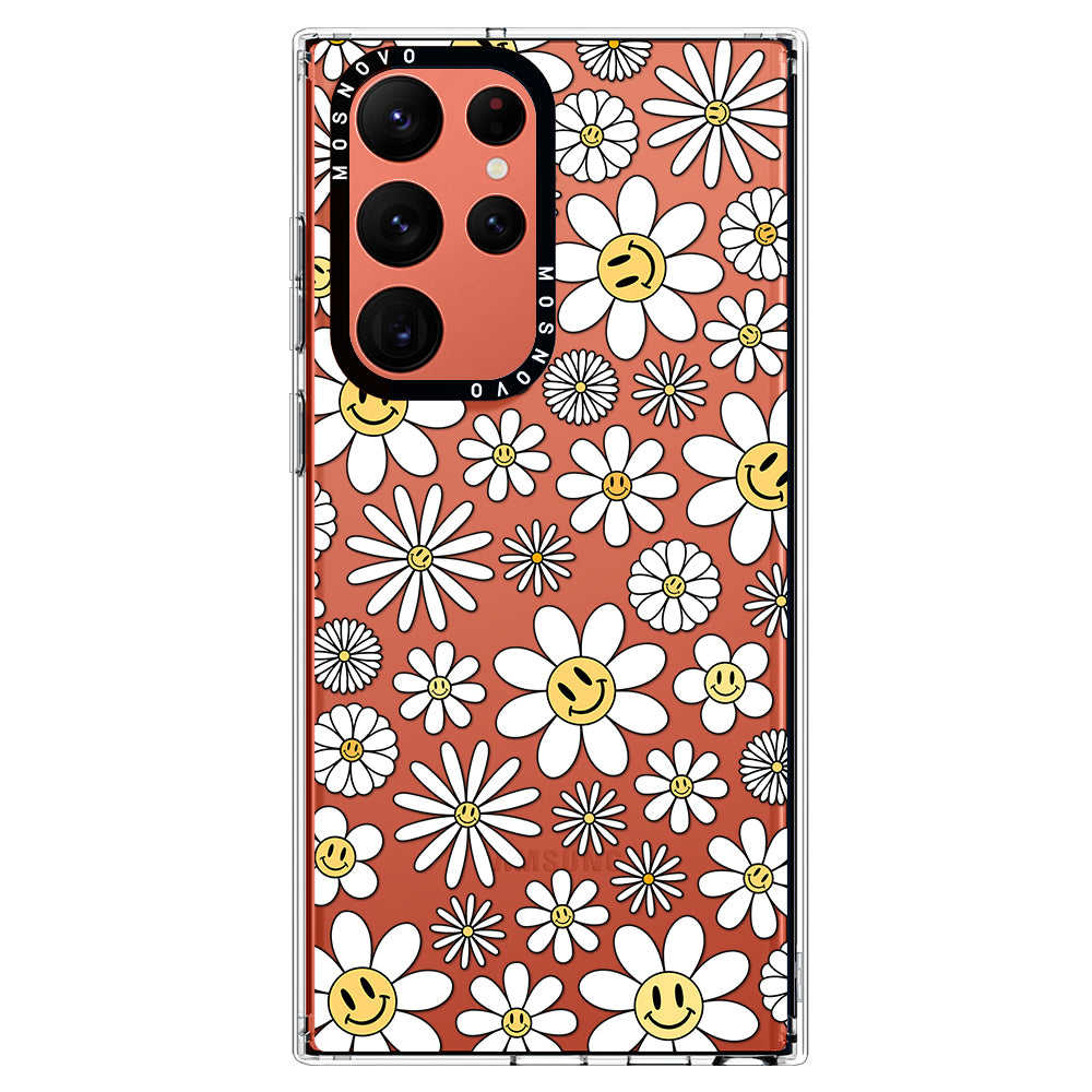 Happy Daisy Blooms Phone Case - Samsung Galaxy S22 Ultra Case