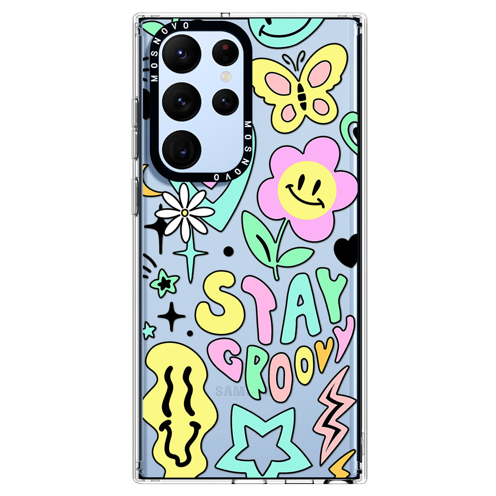 Stay Groovy Phone Case - Samsung Galaxy S22 Ultra Case