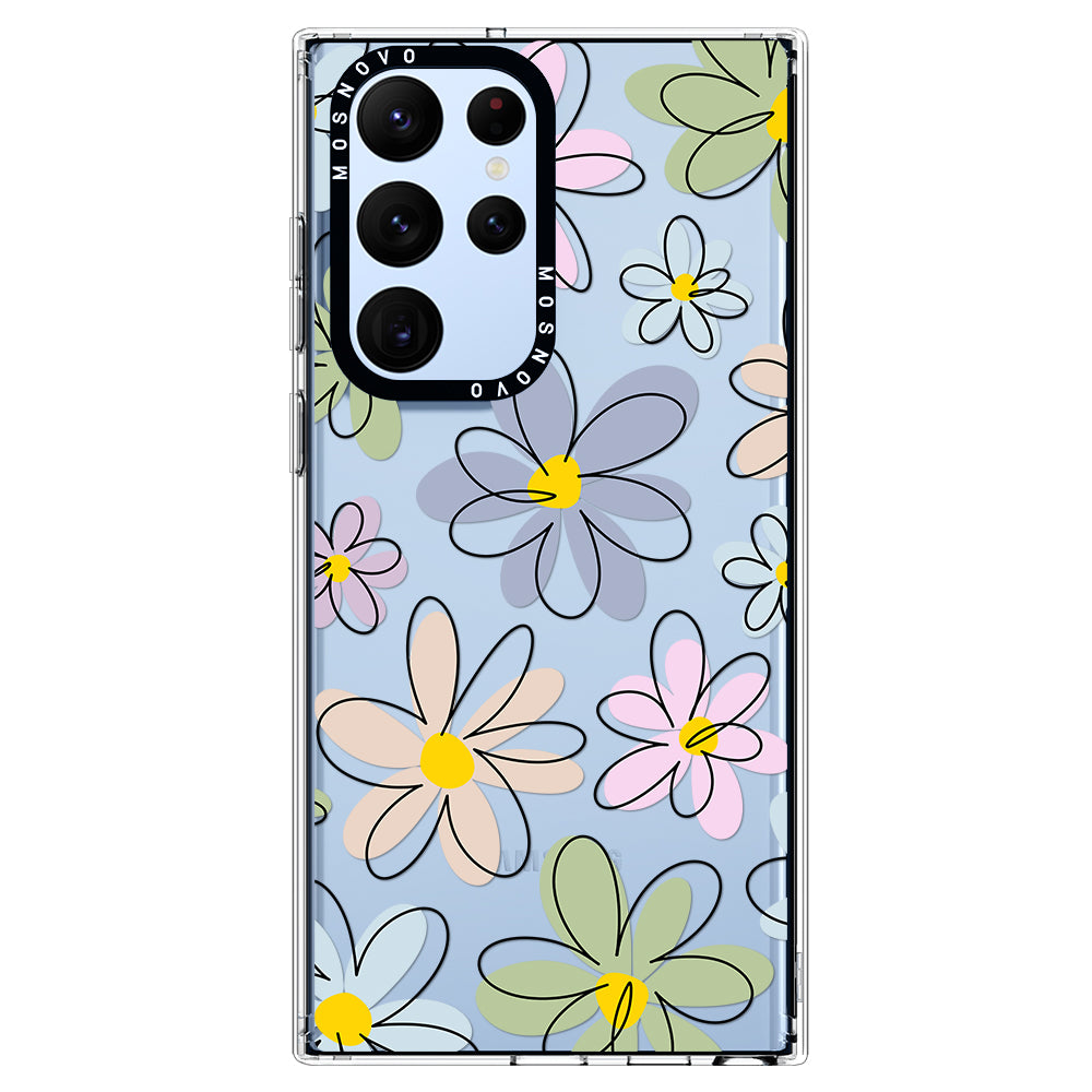 Linear Blooms Phone Case - Samsung Galaxy S22 Ultra Case