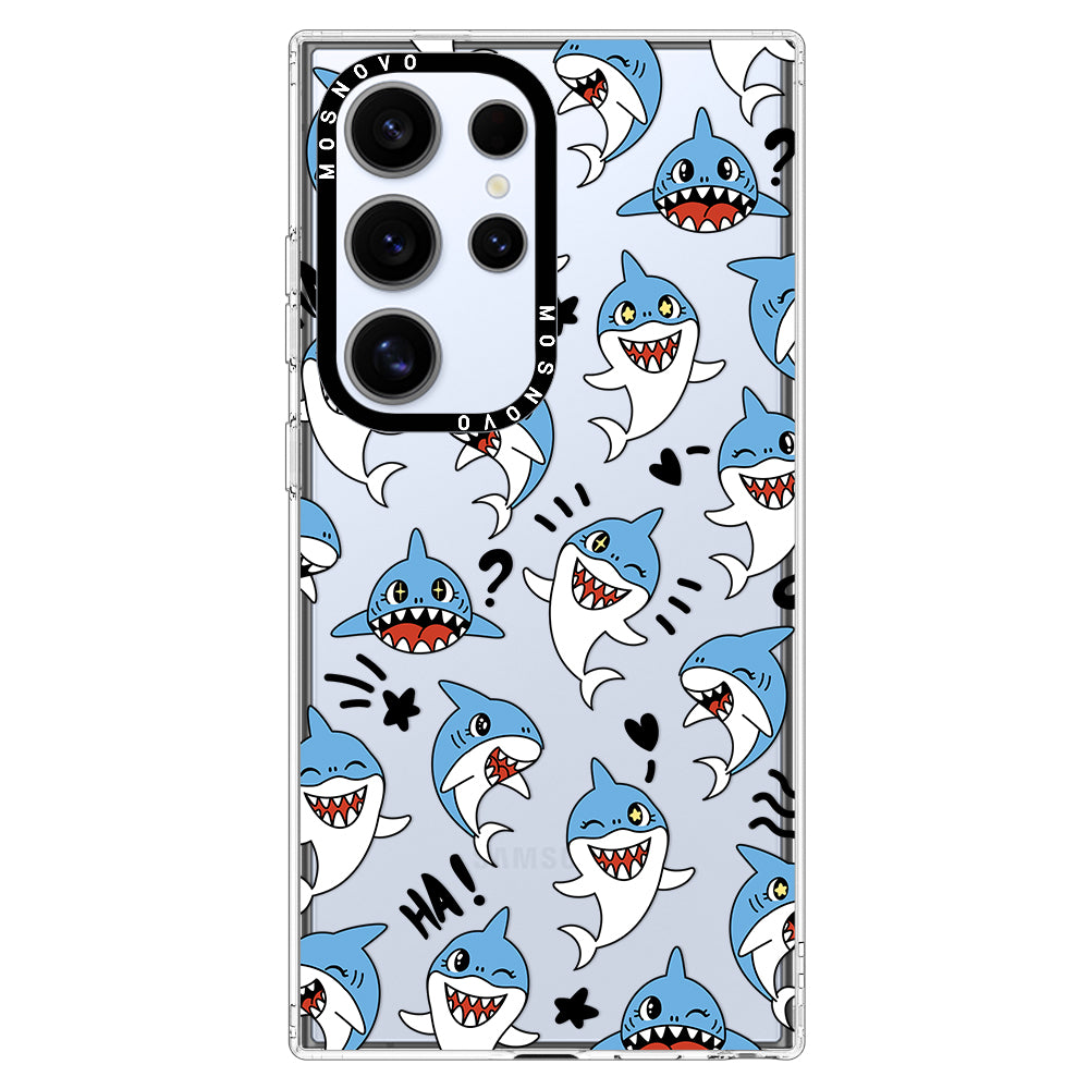 Cute Sharks Phone Case - Samsung Galaxy S24 Ultra Case