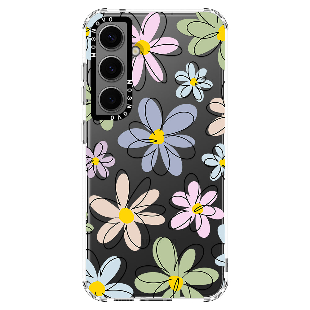 Linear Blooms Phone Case - Samsung Galaxy S24 Plus Case