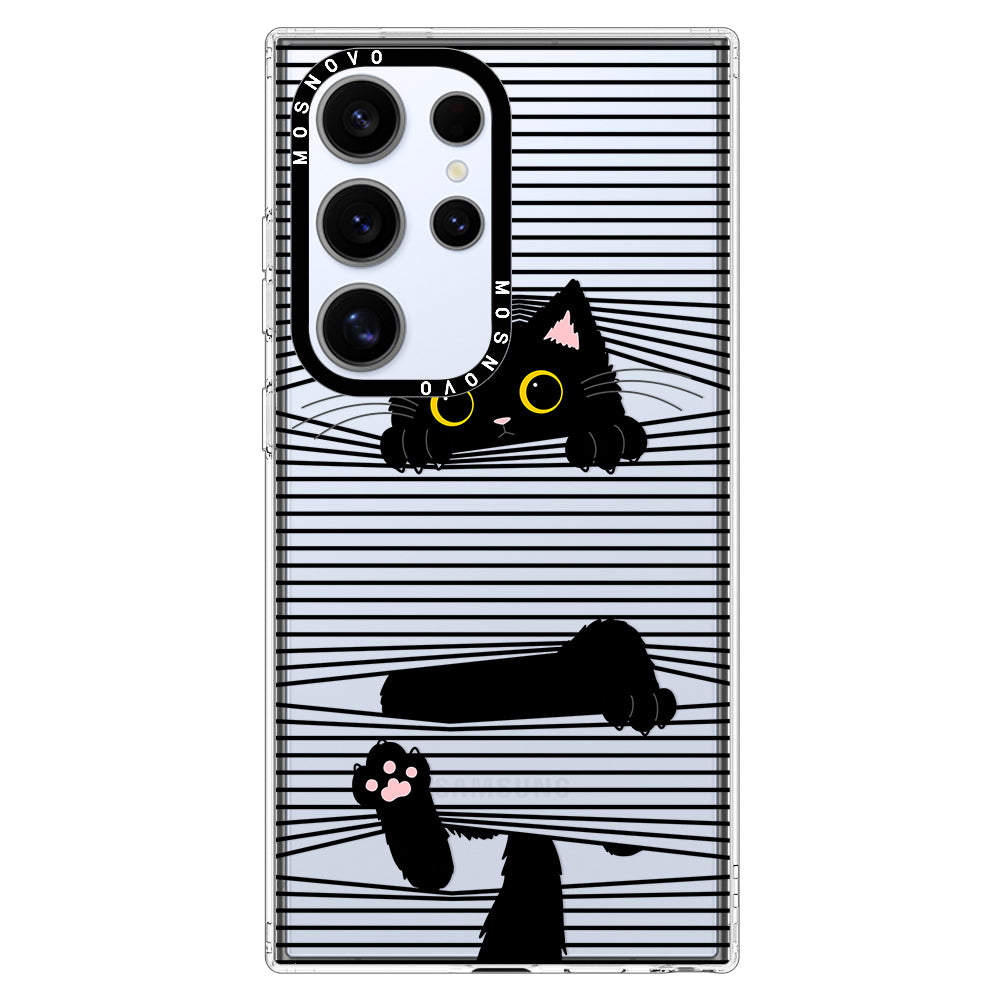 Hidden Black Cat Phone Case - Samsung Galaxy S24 Ultra Case