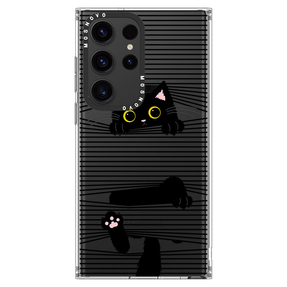 Hidden Black Cat Phone Case - Samsung Galaxy S23 Ultra Case