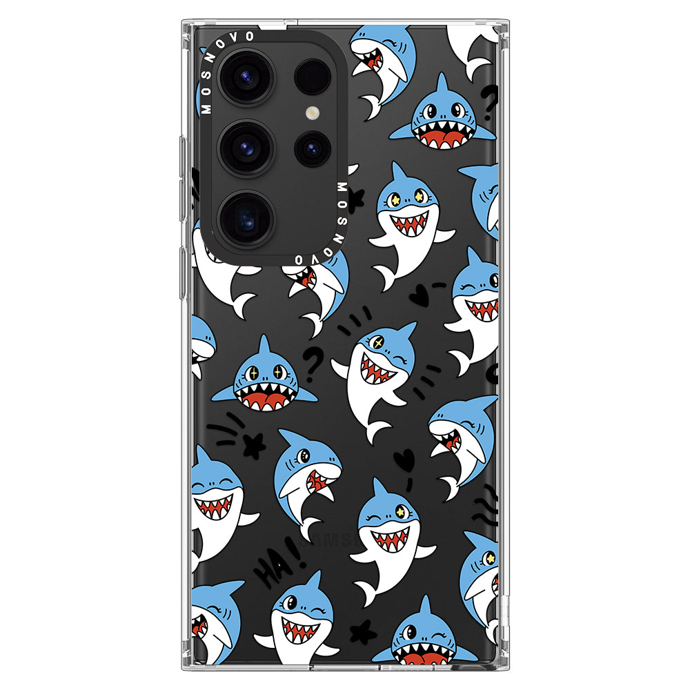 Cute Sharks Phone Case - Samsung Galaxy S23 Ultra Case