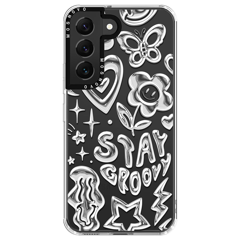 Silver Chrome Art (Flat Print) Phone Case - Samsung Galaxy S22 Plus Case