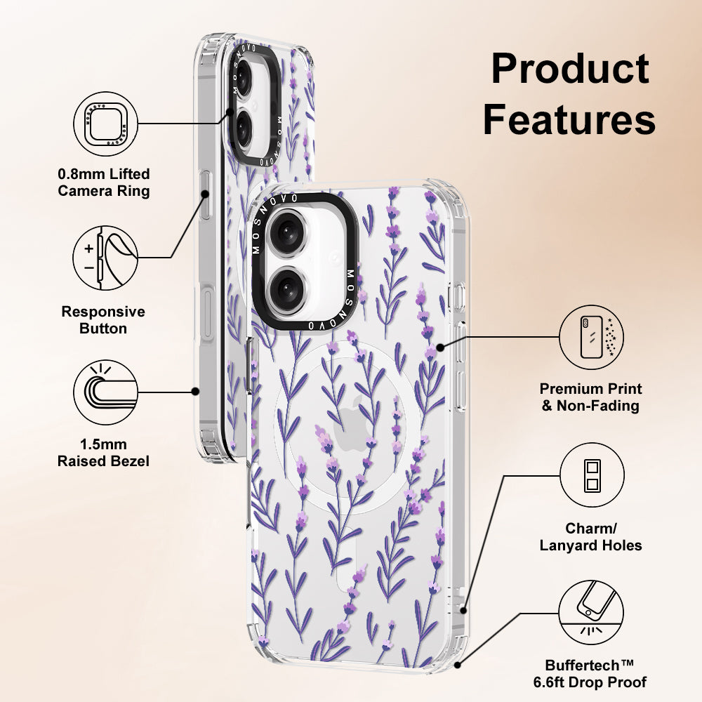 Lavenders Phone Case - iPhone 16 Plus Case - MOSNOVO