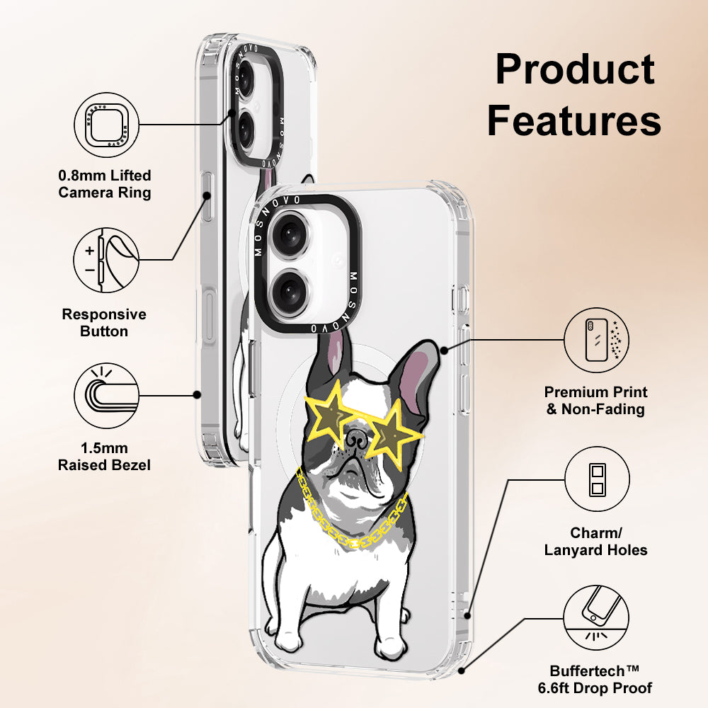 Cool French Bulldog Phone Case - iPhone 16 Plus Case - MOSNOVO