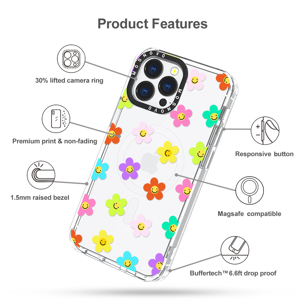 Smile Floral Phone Case - iPhone 13 Pro Case