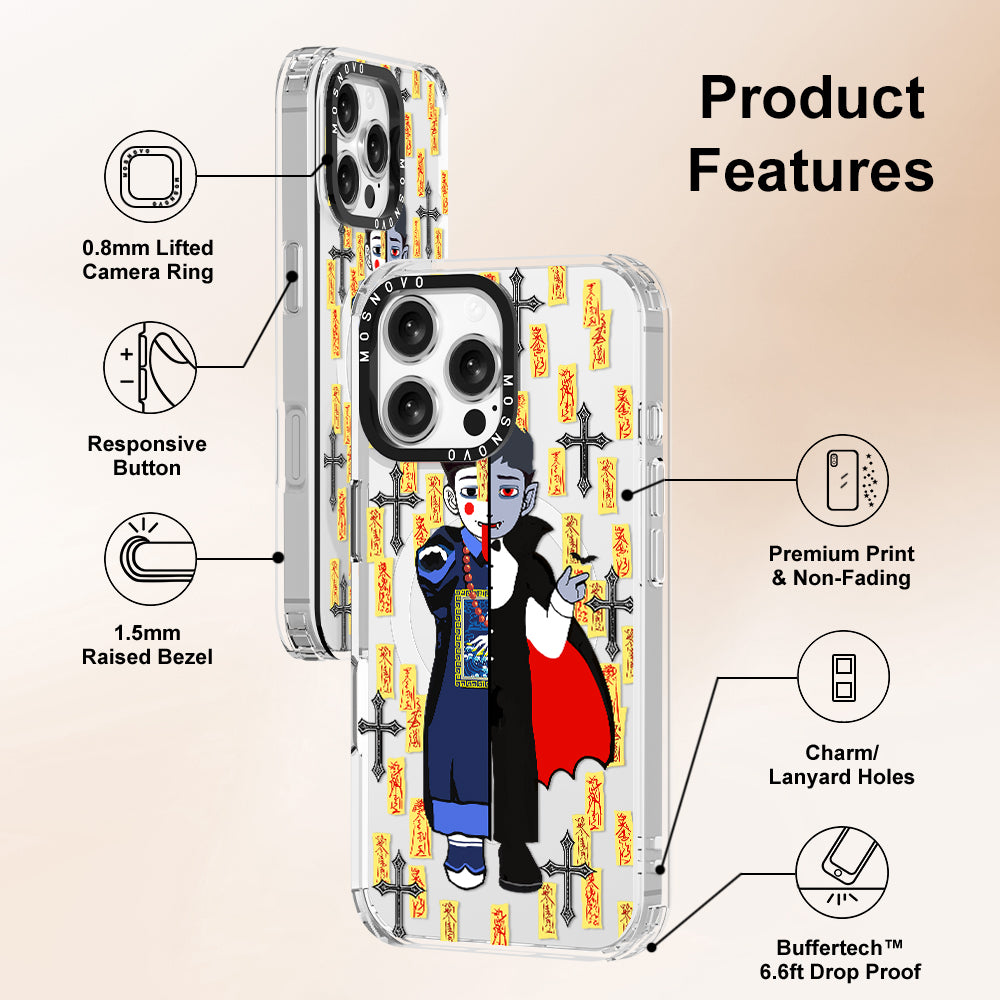 Vampire Vs Jiangshi Phone Case - iPhone 16 Pro Max Case - MOSNOVO