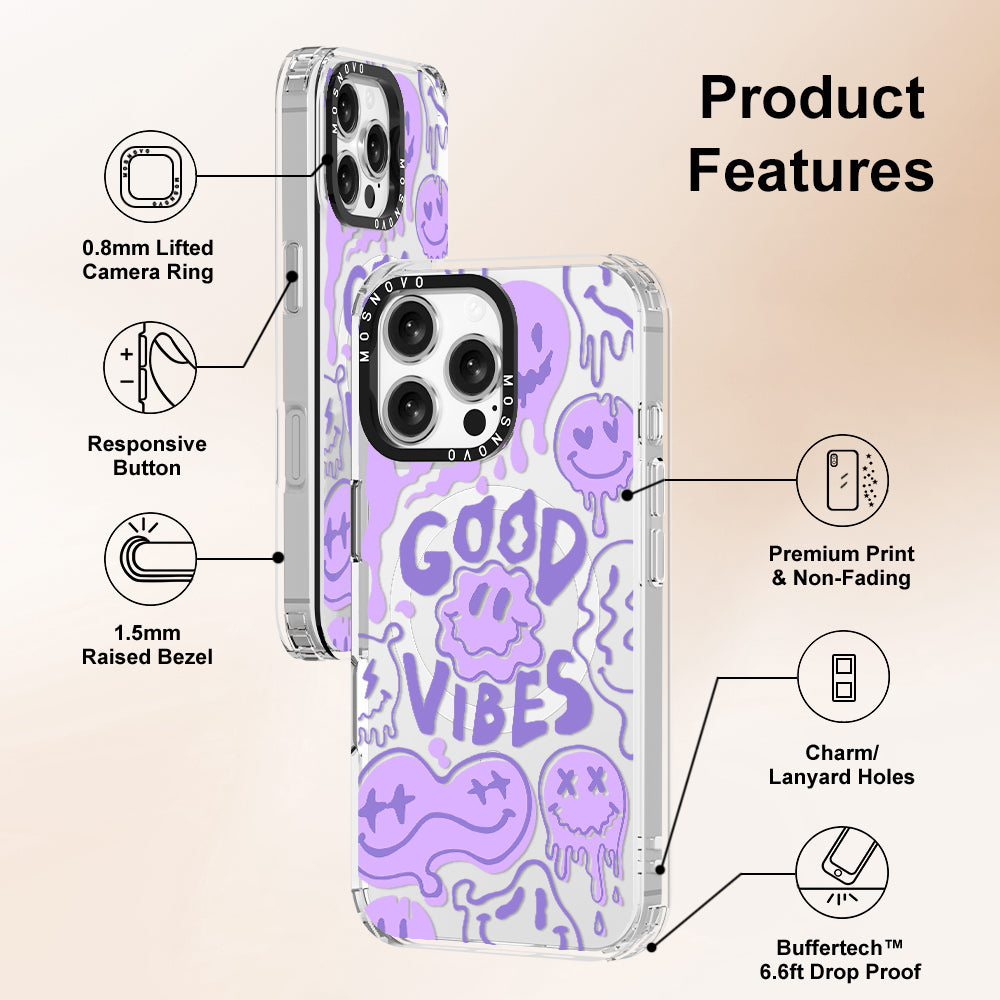 Good Vibes Phone Case - iPhone 16 Pro Max Case - MOSNOVO