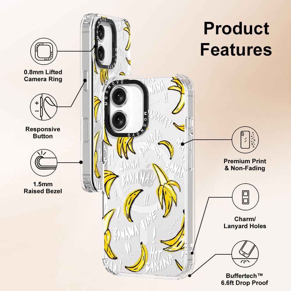 Banana Banana Phone Case - iPhone 16 Plus Case - MOSNOVO