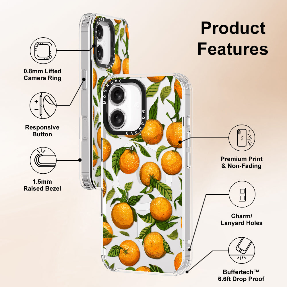 Tangerine Phone Case - iPhone 16 Plus Case - MOSNOVO