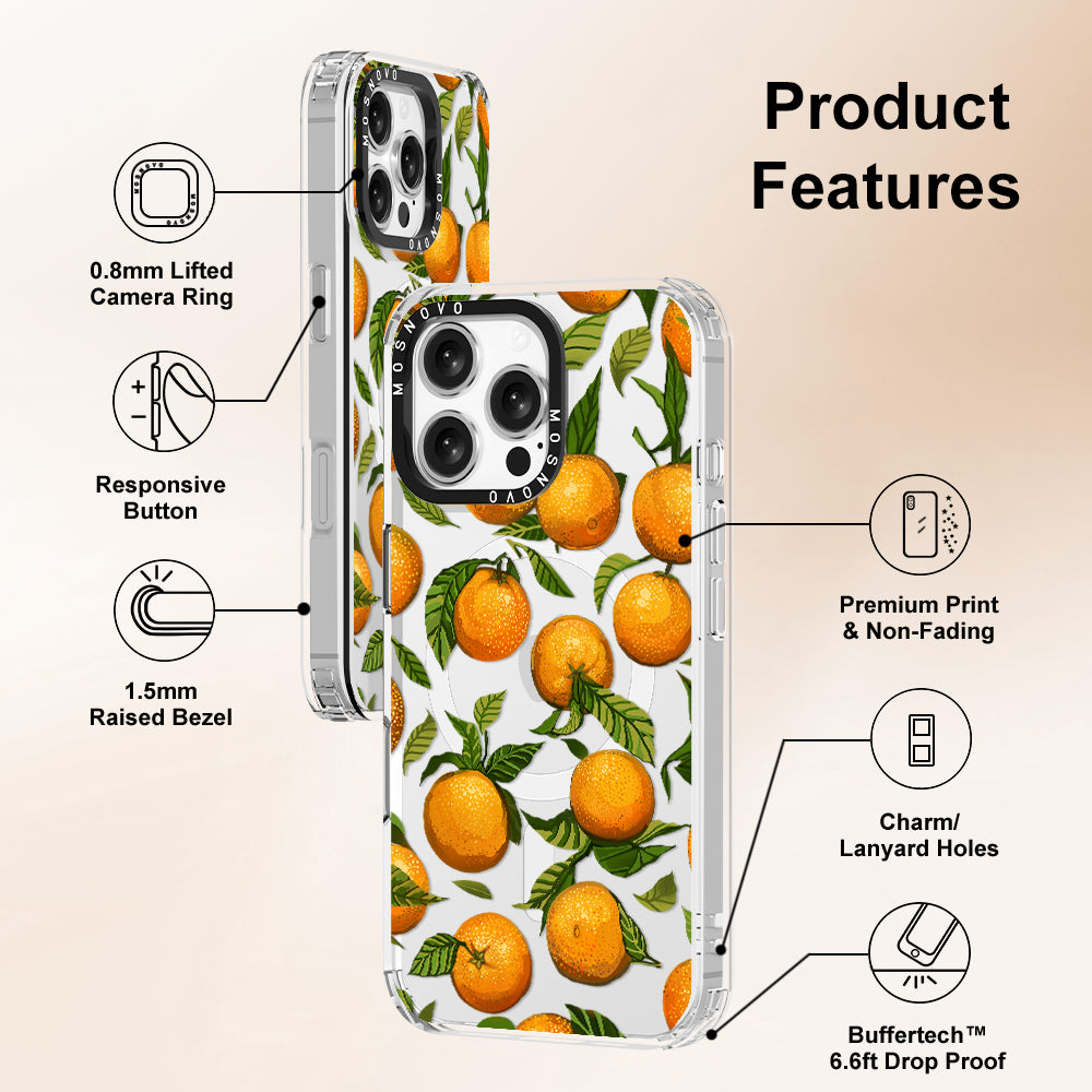 Tangerine Phone Case - iPhone 16 Pro Max Case - MOSNOVO