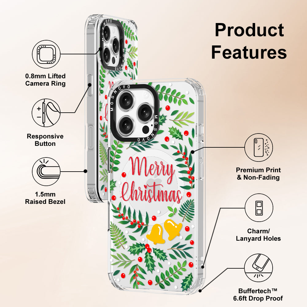 Merry Christmas Phone Case - iPhone 16 Pro Max Case - MOSNOVO