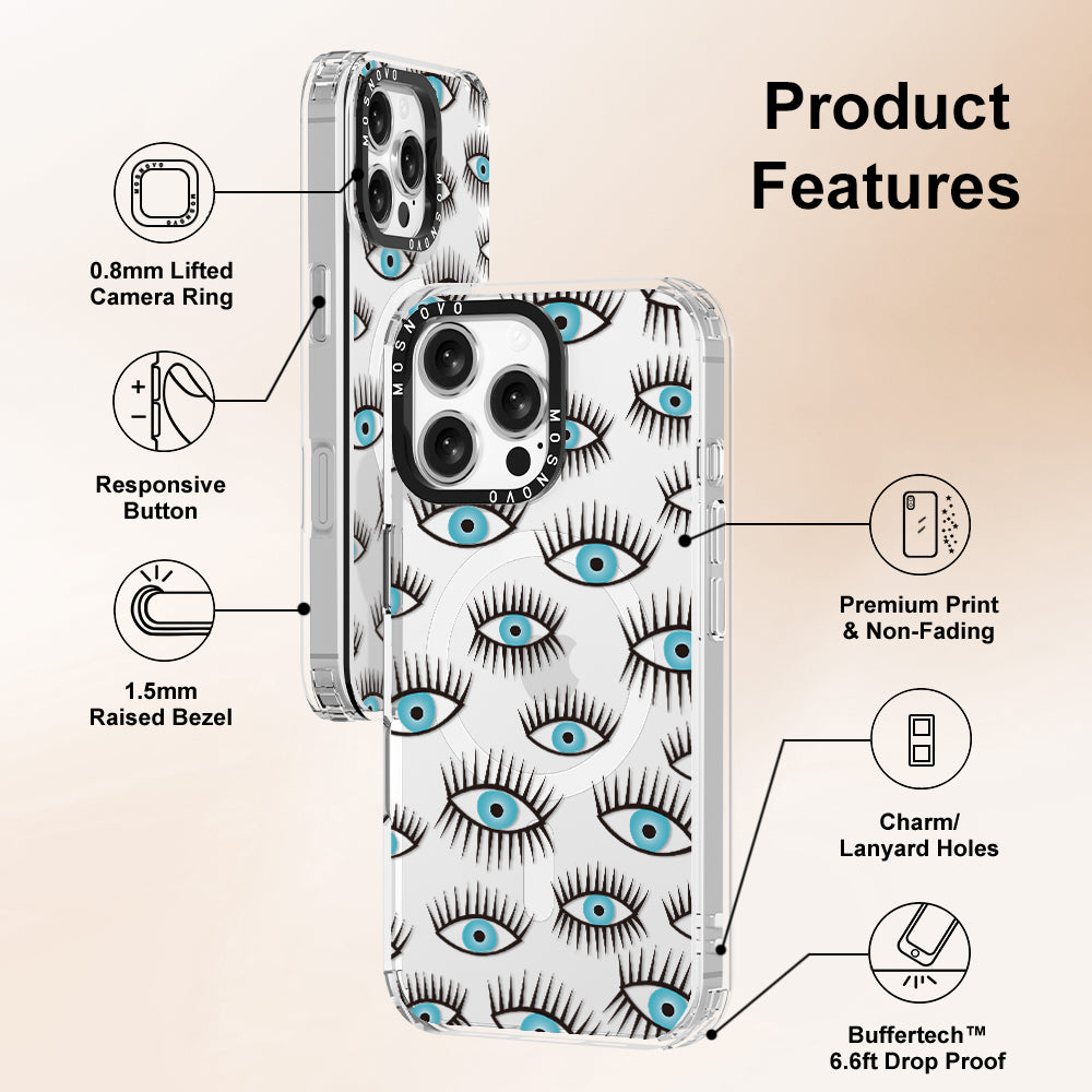 Evil Eye Phone Case - iPhone 16 Pro Max Case - MOSNOVO