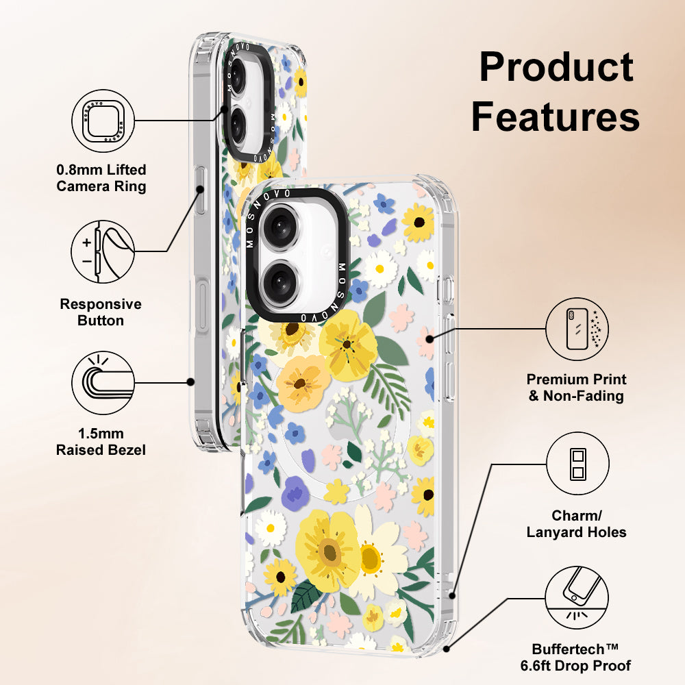 Spring Wild Floral Phone Case - iPhone 16 Case - MOSNOVO