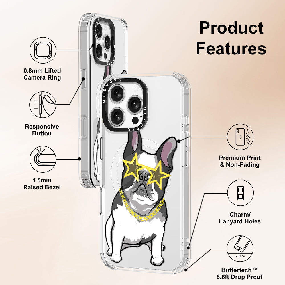 Cool French Bulldog Phone Case - iPhone 16 Pro Max Case - MOSNOVO