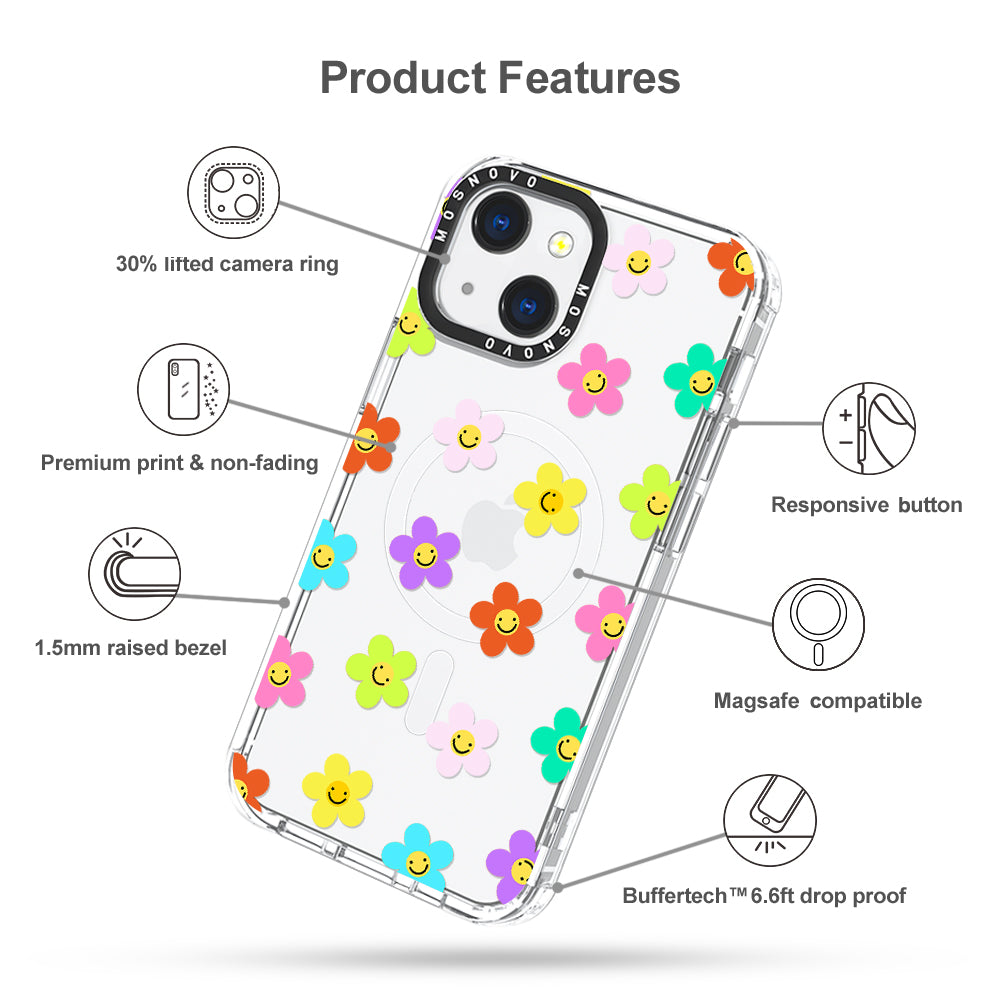 Smile Floral Phone Case - iPhone 13 Case