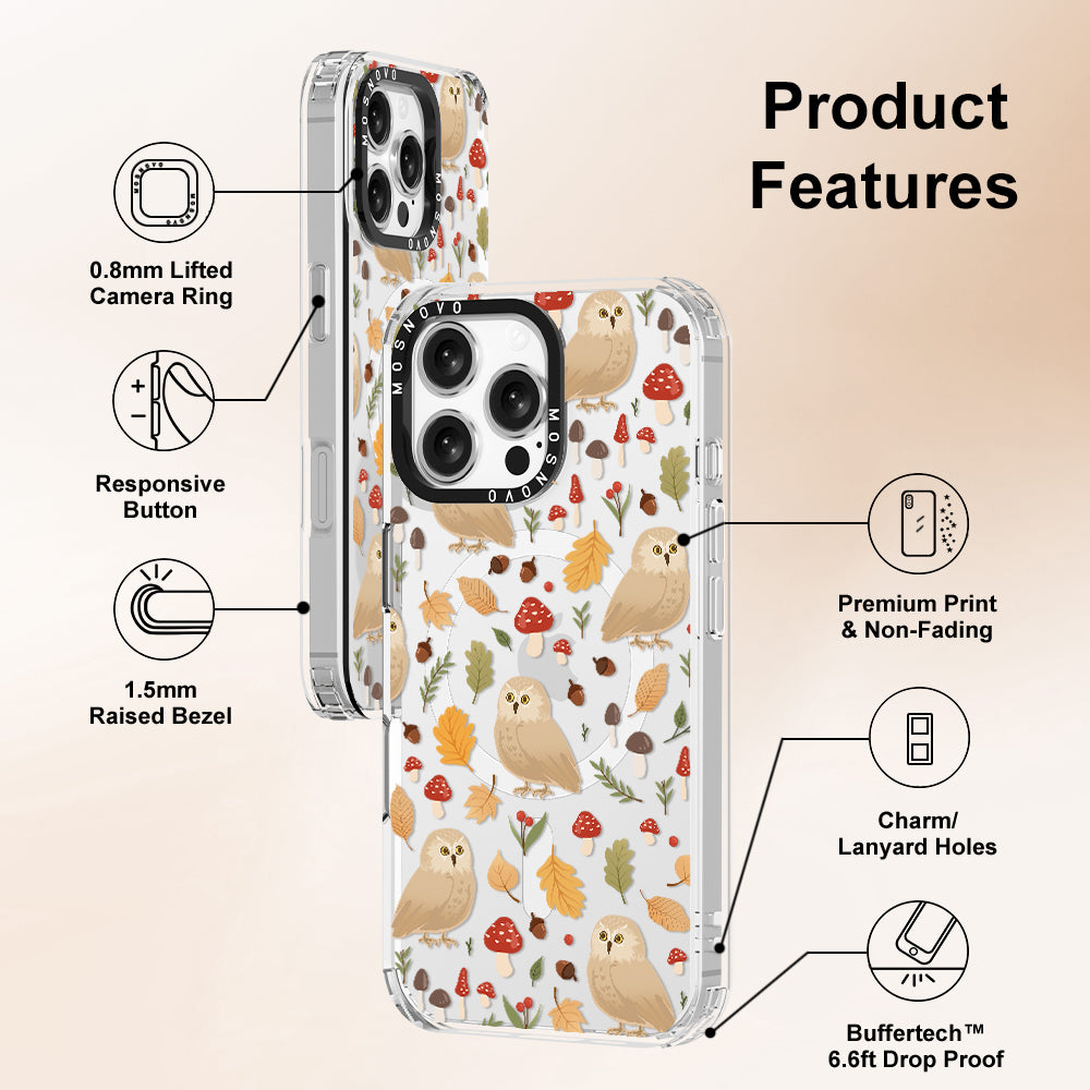 Autumn Owl Phone Case - iPhone 16 Pro Max Case - MOSNOVO