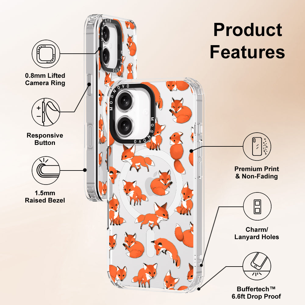 Fox Phone Case - iPhone 16 Plus Case - MOSNOVO