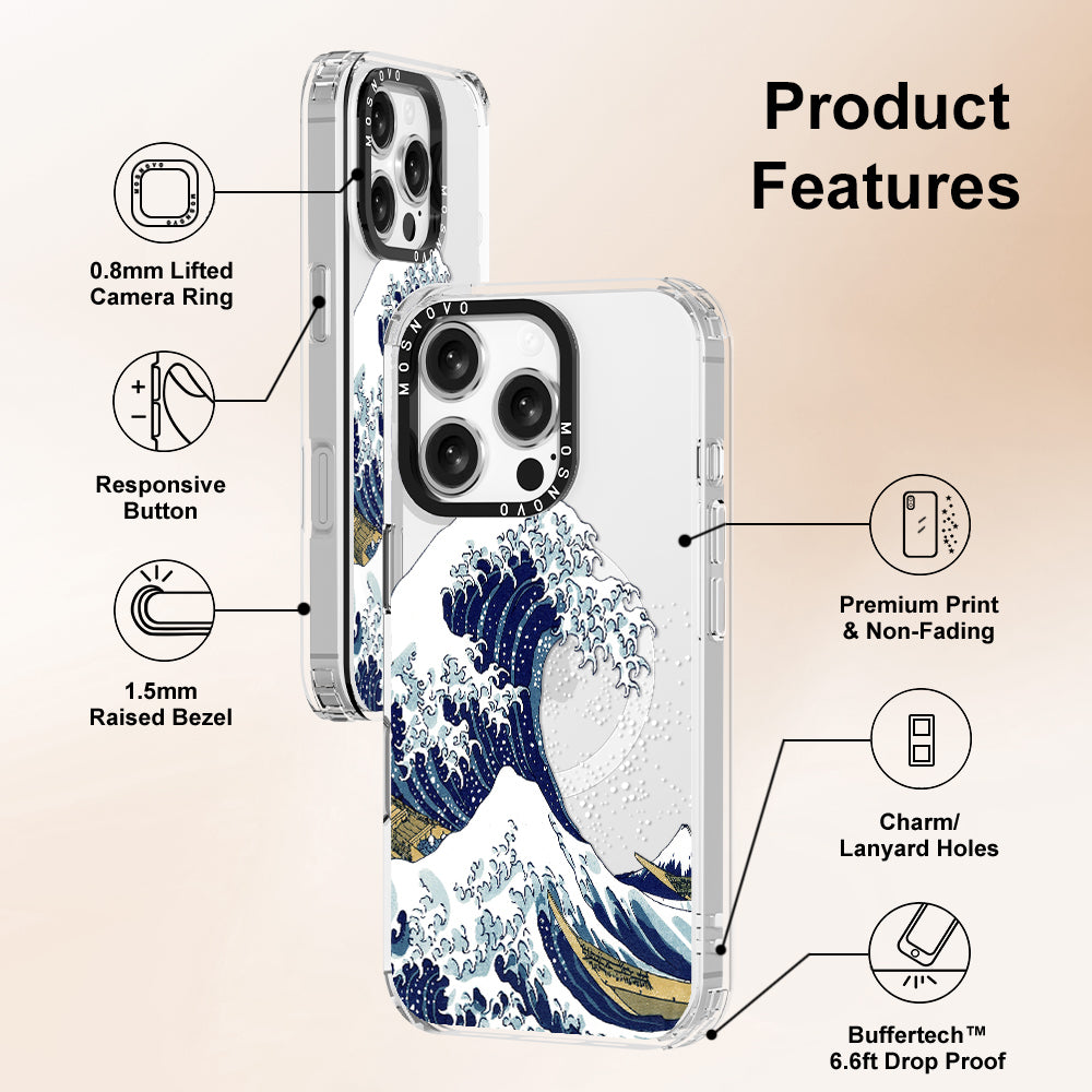 Great Wave Phone Case - iPhone 16 Pro Case - MOSNOVO