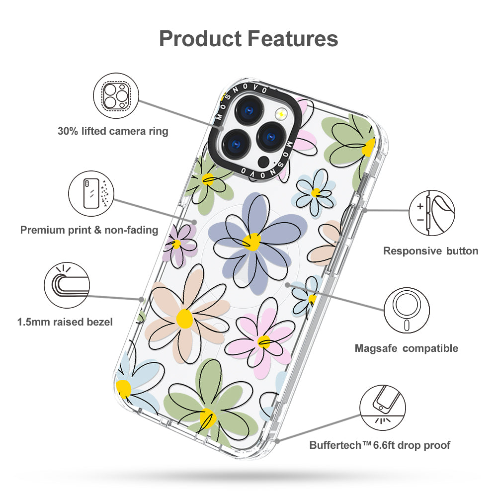 Linear Blooms Phone Case - iPhone 13 Pro Max Case