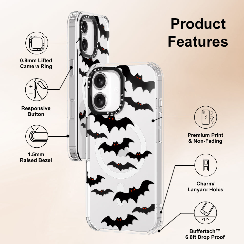 Evil Bat Phone Case - iPhone 16 Plus Case - MOSNOVO