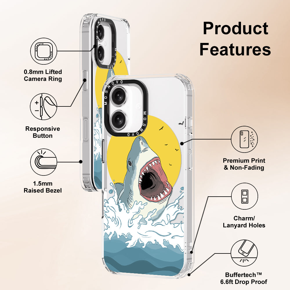 Shark Phone Case - iPhone 16 Case - MOSNOVO