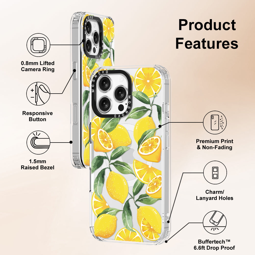 Lemon Phone Case - iPhone 16 Pro Max Case - MOSNOVO