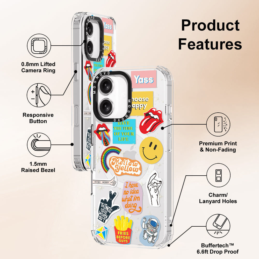 Pop Culture Phone Case - iPhone 16 Plus Case - MOSNOVO