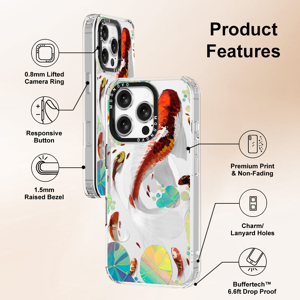 Koi Art Phone Case - iPhone 16 Pro Case - MOSNOVO