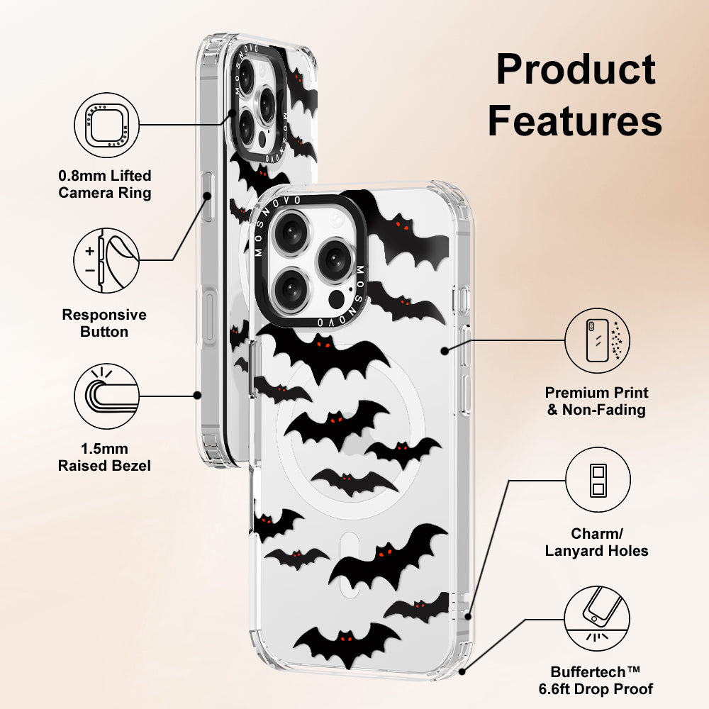 Evil Bat Phone Case - iPhone 16 Pro Max Case - MOSNOVO