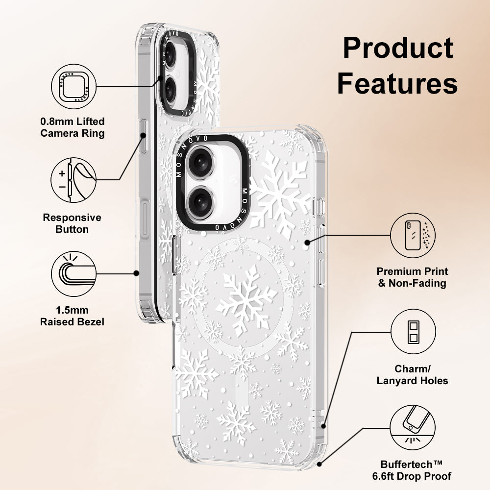 Snowflake Phone Case - iPhone 16 Case - MOSNOVO