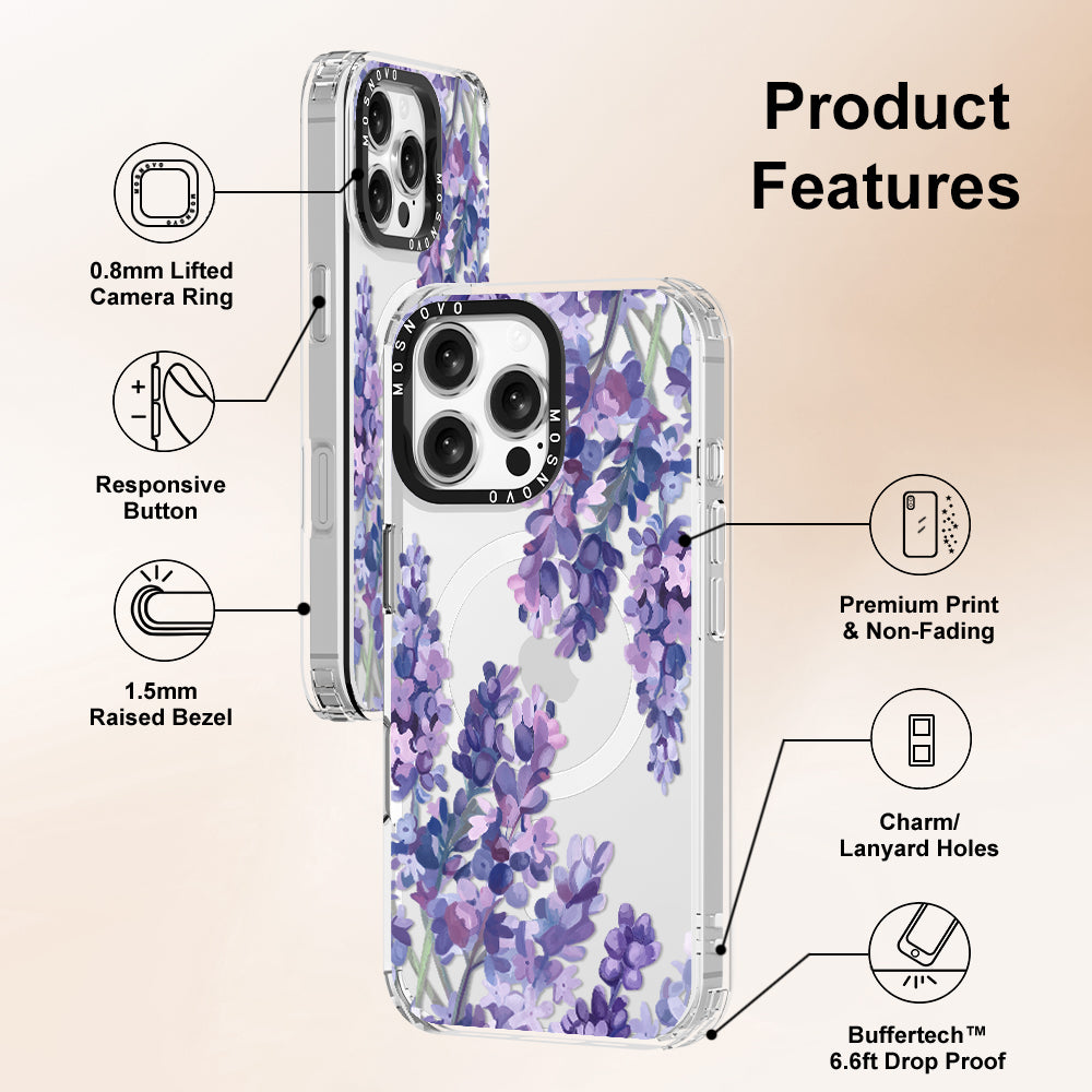 Lavender Phone Case - iPhone 16 Pro Max Case - MOSNOVO