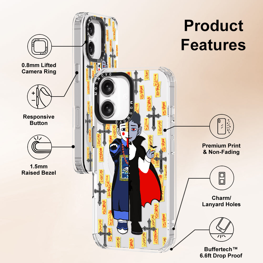 Vampire Vs Jiangshi Phone Case - iPhone 16 Plus Case - MOSNOVO